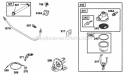 Fuel Grp Diagram and Parts List for 233461-2540-01  Briggs and Stratton Engine